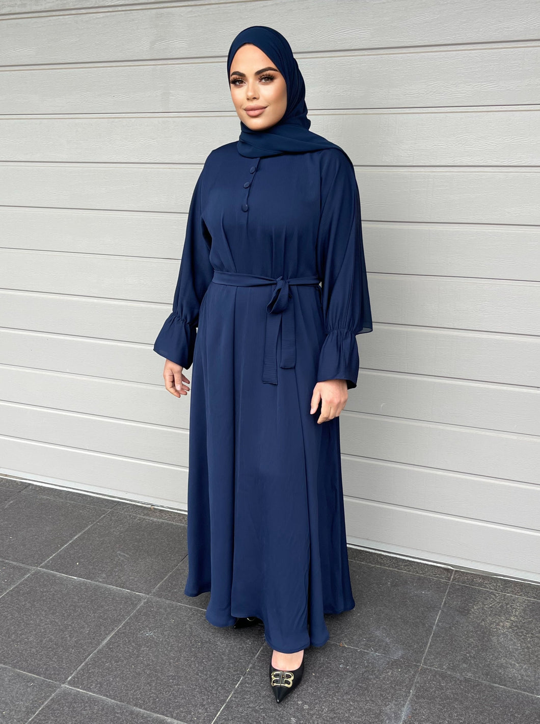 Lara Lux Abaya- Navy