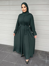 Load image into Gallery viewer, Lara Lux Abaya- Forest Green