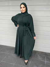 Load image into Gallery viewer, Lara Lux Abaya- Forest Green