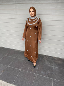 Mehr Kaftan Dress - Rust