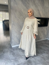 Load image into Gallery viewer, Grace Lace Dress -Creamy Beige