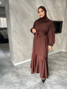 Milan Lux Dress  - Chocolate