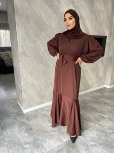 Milan Lux Dress  - Chocolate