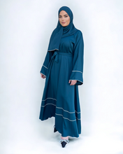 Load image into Gallery viewer, Iris Lux Abaya Dress  - Teal