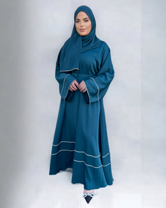 Iris Lux Abaya Dress  - Teal