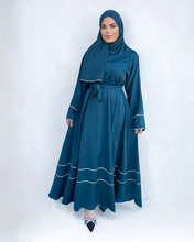 Load image into Gallery viewer, Iris Lux Abaya Dress  - Teal