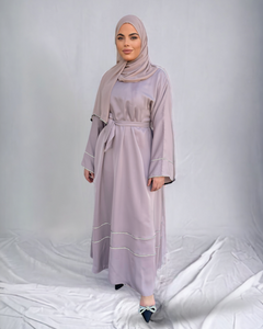 Iris Lux Abaya Dress  - Nude Tan