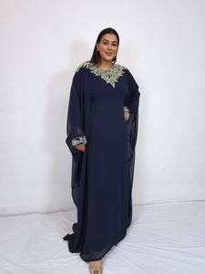 Zimal Kaftan - Navy Blue