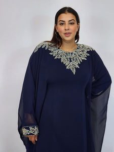 Zimal Kaftan - Navy Blue