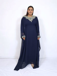 Zimal Kaftan - Navy Blue