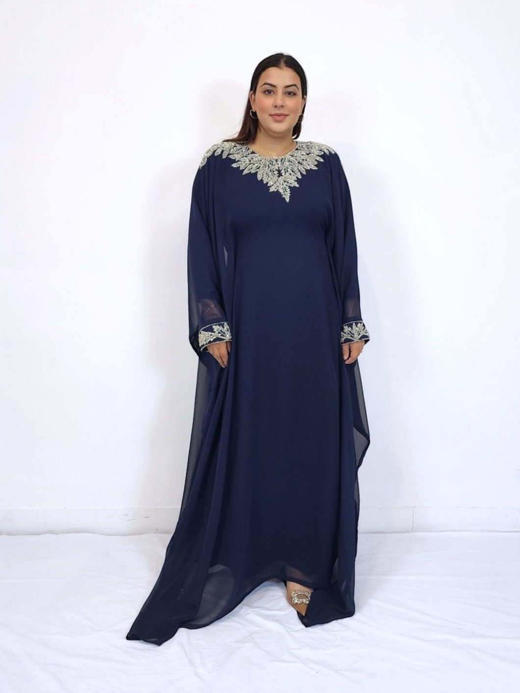 Zimal Kaftan - Navy Blue