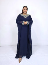 Load image into Gallery viewer, Zimal Kaftan - Navy Blue