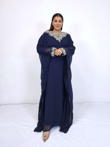 Zimal Kaftan - Navy Blue