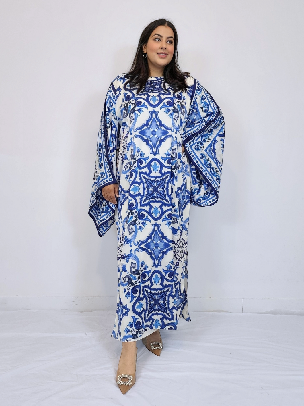 Santorini Printed Kaftan