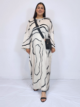 Load image into Gallery viewer, Olivia Printed Kaftan -Black