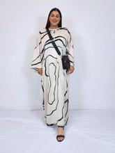 Load image into Gallery viewer, Olivia Printed Kaftan -Black