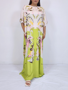 Fern Forest Printed Kaftan