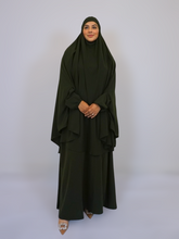 Load image into Gallery viewer, Jilbab and Abaya set- Olive Green