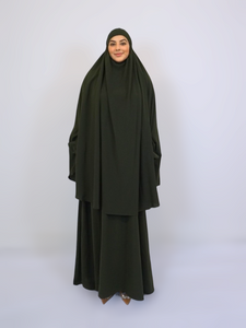 Jilbab and Abaya set- Olive Green