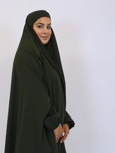 Load image into Gallery viewer, Jilbab and Abaya set- Olive Green