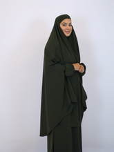 Load image into Gallery viewer, Jilbab and Abaya set- Olive Green