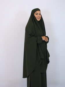 Jilbab and Abaya set- Olive Green