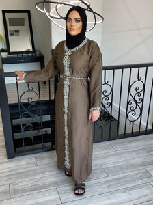 Huda Takshita Dress- Mocha