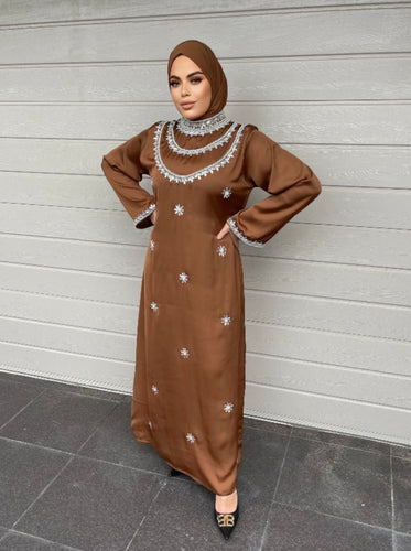 Mehr Kaftan Dress - Rust