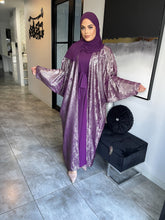 Load image into Gallery viewer, Shimmer Abaya set  - Mauve