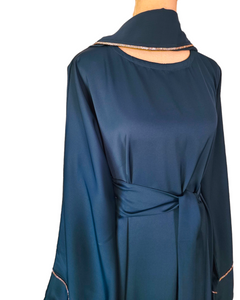 Iris Lux Abaya Dress  - Teal