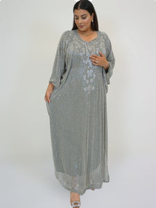 Bella Evening Kaftan -Grey