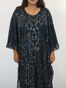 Bella Evening Kaftan -Black