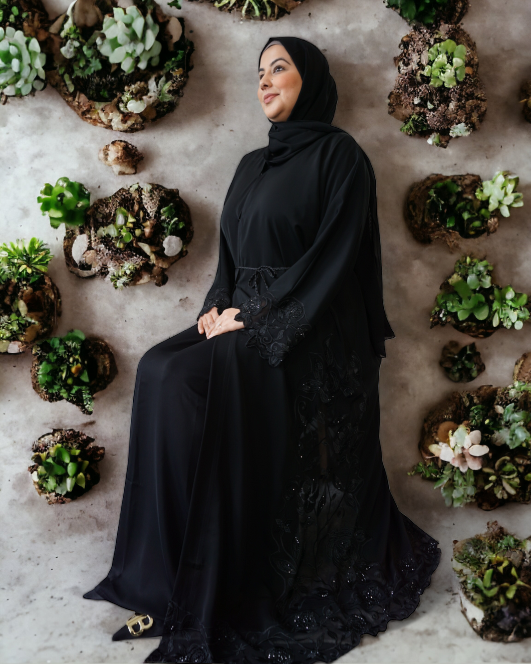 New Hareem Lace U.A.E Abaya