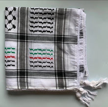 Load image into Gallery viewer, Palestinian Scarf -cotton woven tri colour