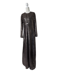 Amal Sequin Abaya - Copper on Black