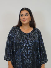 Load image into Gallery viewer, Bella Evening Kaftan -Black