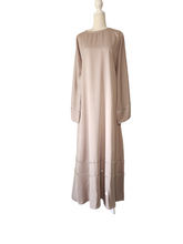 Load image into Gallery viewer, Iris Lux Abaya Dress  - Nude Tan