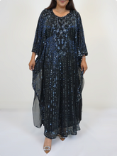 Load image into Gallery viewer, Bella Evening Kaftan -Black