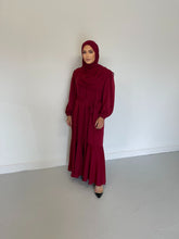 Load image into Gallery viewer, Milan Lux Dress  - Dark Red