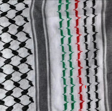 Load image into Gallery viewer, Palestinian Scarf -cotton woven tri colour