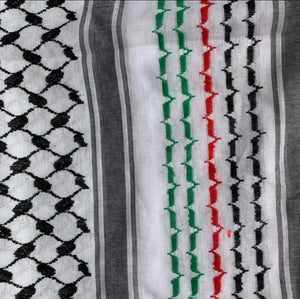 Palestinian Scarf -cotton woven tri colour