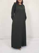 Load image into Gallery viewer, Jilbab and Abaya set- Olive Green