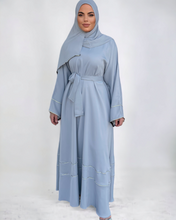 Load image into Gallery viewer, Iris Lux Abaya Dress  - Pastel Grey