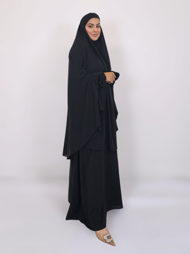 Jilbab and Abaya set- Black