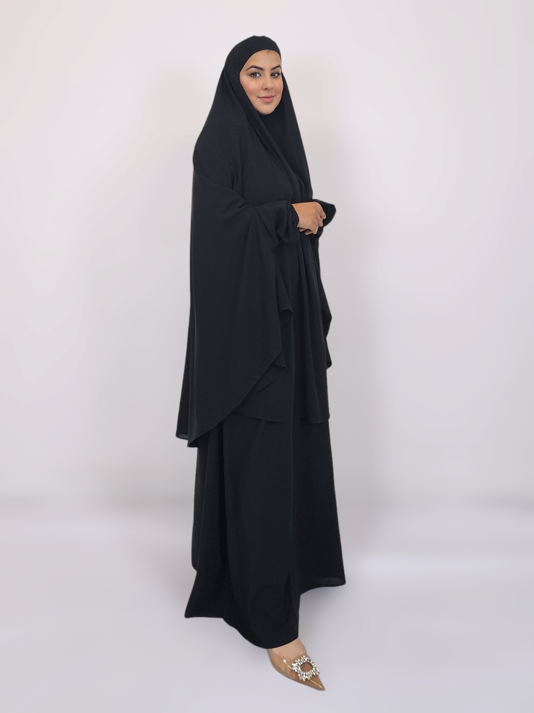 Jilbab and Abaya set- Black