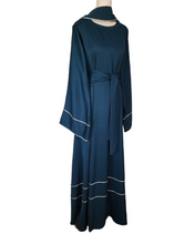 Load image into Gallery viewer, Iris Lux Abaya Dress  - Teal