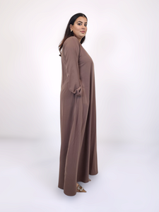 Jilbab and Abaya set- Mocha