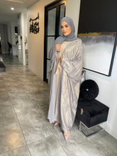 Load image into Gallery viewer, Shimmer Abaya set  - Grey