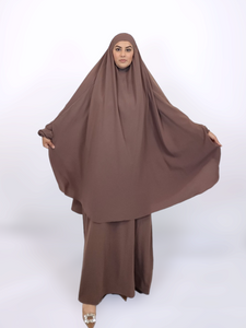 Jilbab and Abaya set- Mocha