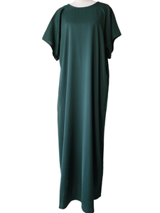 Diamante'  Lux Abaya Set - Emerald Green (3 piece Set)